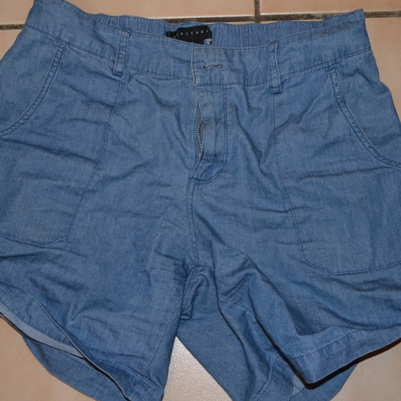 Sanctuary Blue Linen Shorts size XS - Picture 1 of 8